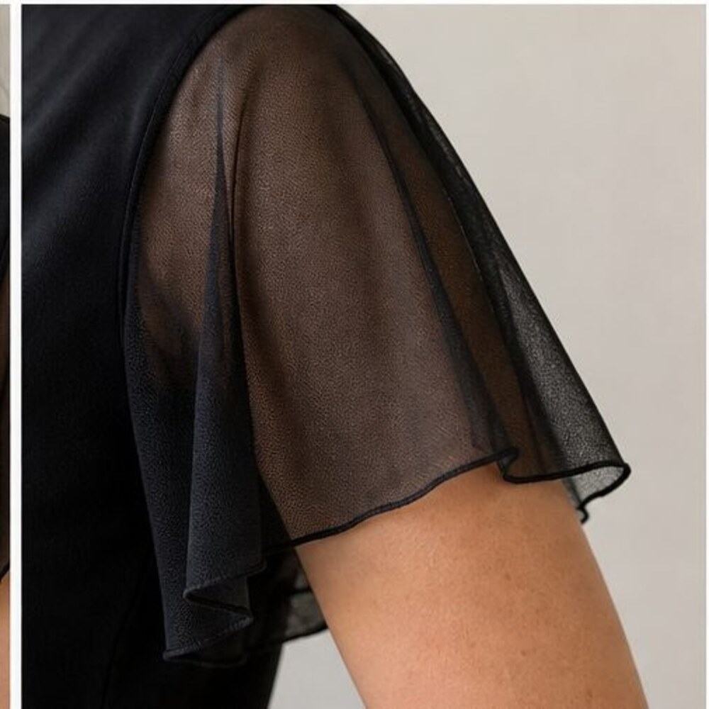 Black Ruffle Blouse - Picture 5 of 6